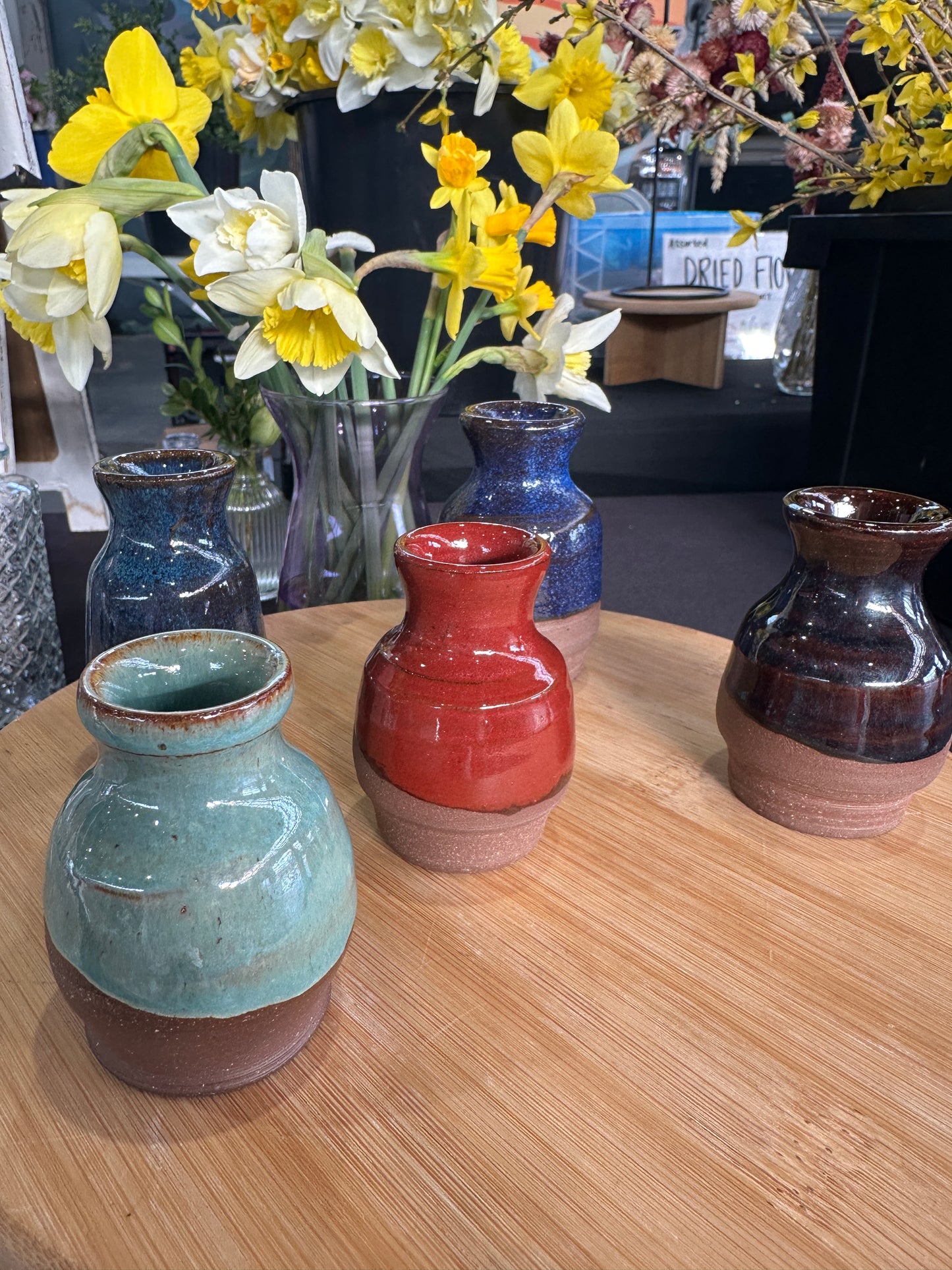 Perpetual Pottery Bud Vase Arrangement