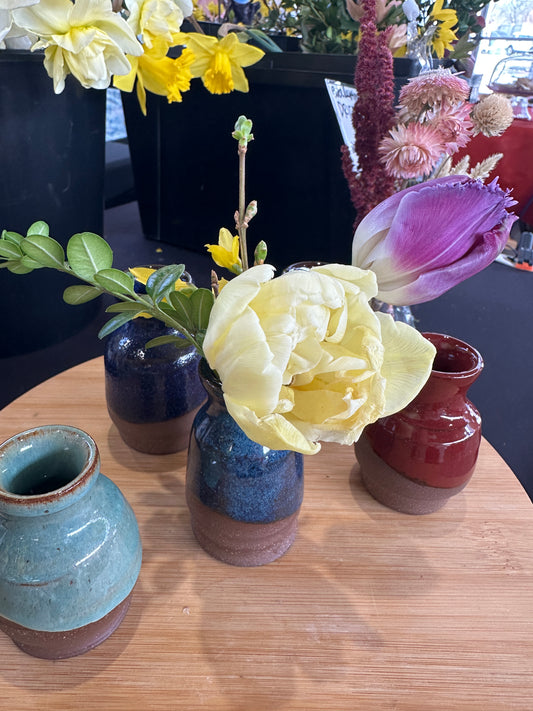 Perpetual Pottery Bud Vase Arrangement